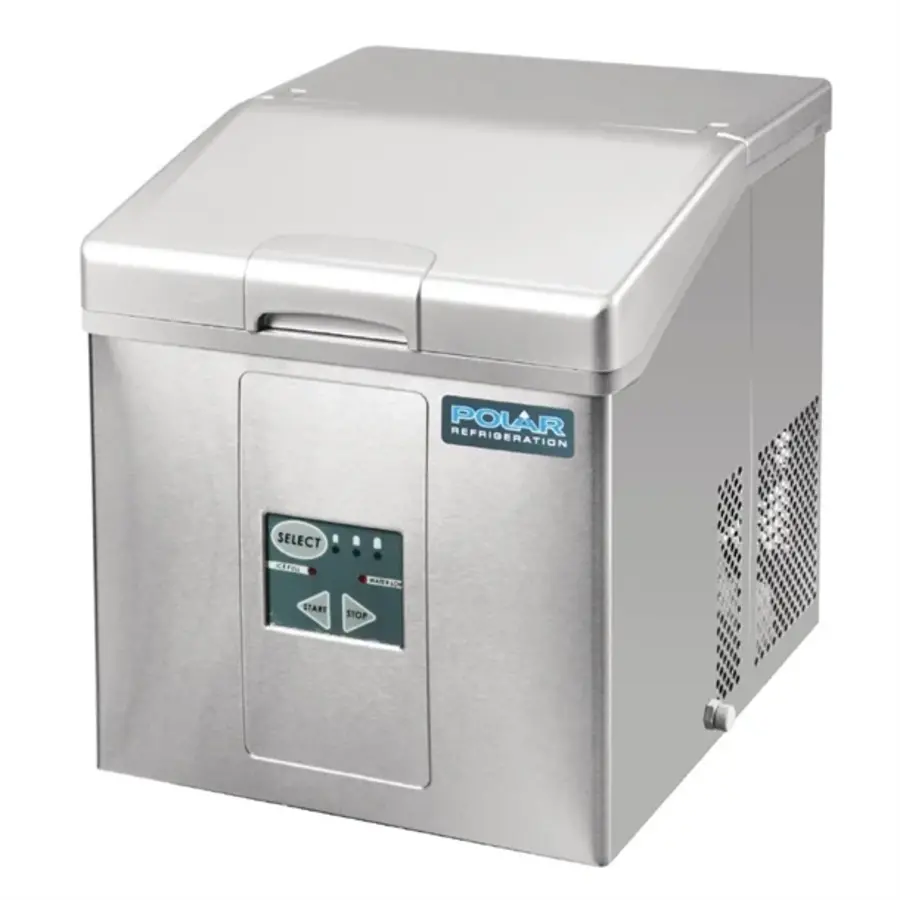 Polar C-Series Countertop Ice Cream Maker | Stainless Steel | 41.5(h) x 36.5(w) x 42(d)cm