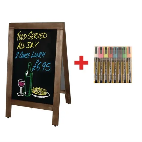  Olympia Olympia large sidewalk sign | Free set of Securit pens | 120(h) x 70(w) x 120(d)cm 