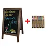 Olympia small pavement sign | Free set of Securit pens | 85(h) x 50(w) x 85(d)cm