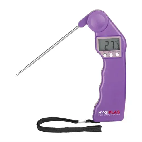  HorecaTraders Hygiplas Easytemp  thermometer | Paars | Kunststof | 1,8(h) x 5,43(b) x 16,12(d)cm 