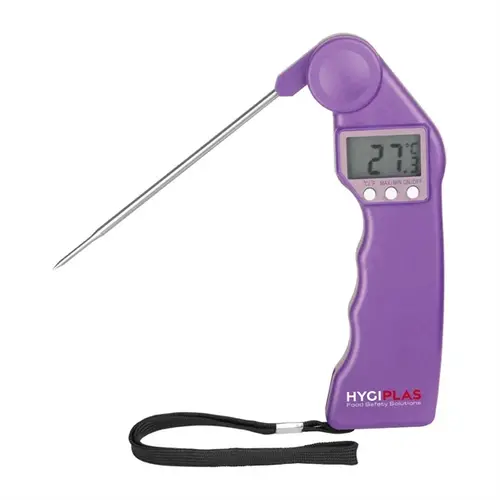  Hygiplas Thermomètre Easytemp | Violet | Plastique | 1,8 (h) x 5,43 (l) x 16,12 (p) cm 