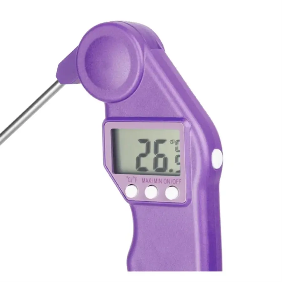 Thermomètre Easytemp | Violet | Plastique | 1,8 (h) x 5,43 (l) x 16,12 (p) cm