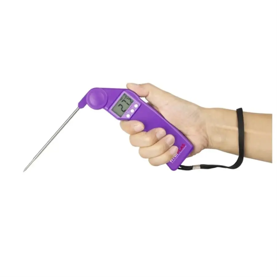 Thermomètre Easytemp | Violet | Plastique | 1,8 (h) x 5,43 (l) x 16,12 (p) cm