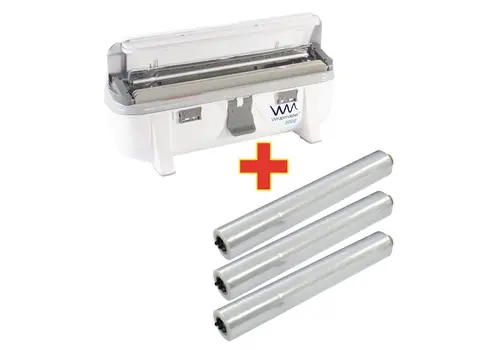  HorecaTraders Offre spéciale | Distributeur Wrapmaster 3000 | 3 x 300 m de film alimentaire 