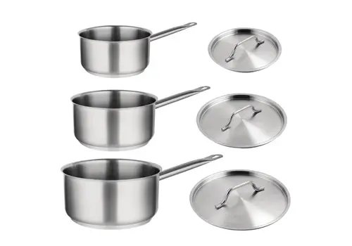  HorecaTraders Vogue saucepan set | (3 pieces) 