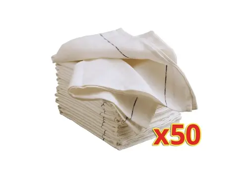  HorecaTraders Lingettes d'attente en coton Vogue | (50 pièces) 