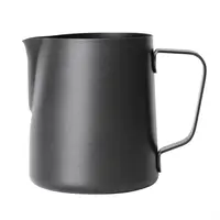 Milk frothing jug with non-stick coating | Black | 34cl