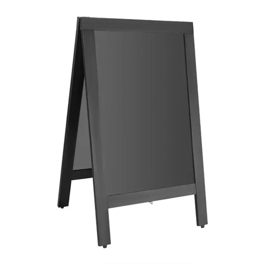 Planche de trottoir noire avec cadre en bois 500x850mm