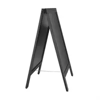 Planche de trottoir noire avec cadre en bois 500x850mm