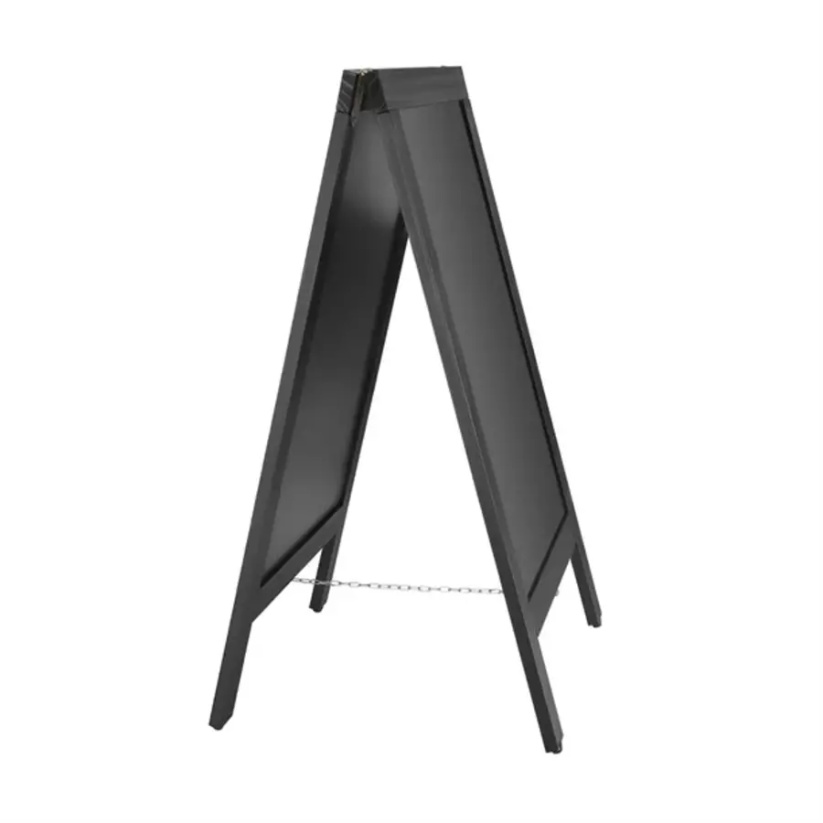 Planche de trottoir noire avec cadre en bois 500x850mm