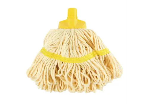  HorecaTraders SYR round mop | 35.5cm | yellow 
