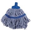 HorecaTraders SYR ronde mop | 35,5cm | blauw