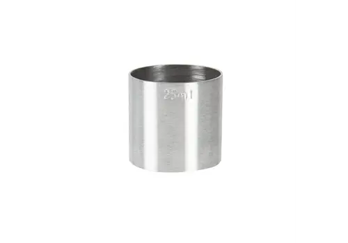  HorecaTraders Mesure de barre en acier inoxydable Beaumont | 25 ml | Marquage CE 