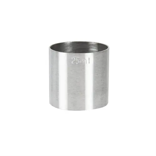  HorecaTraders Mesure de barre en acier inoxydable Beaumont | 25 ml | Marquage CE 