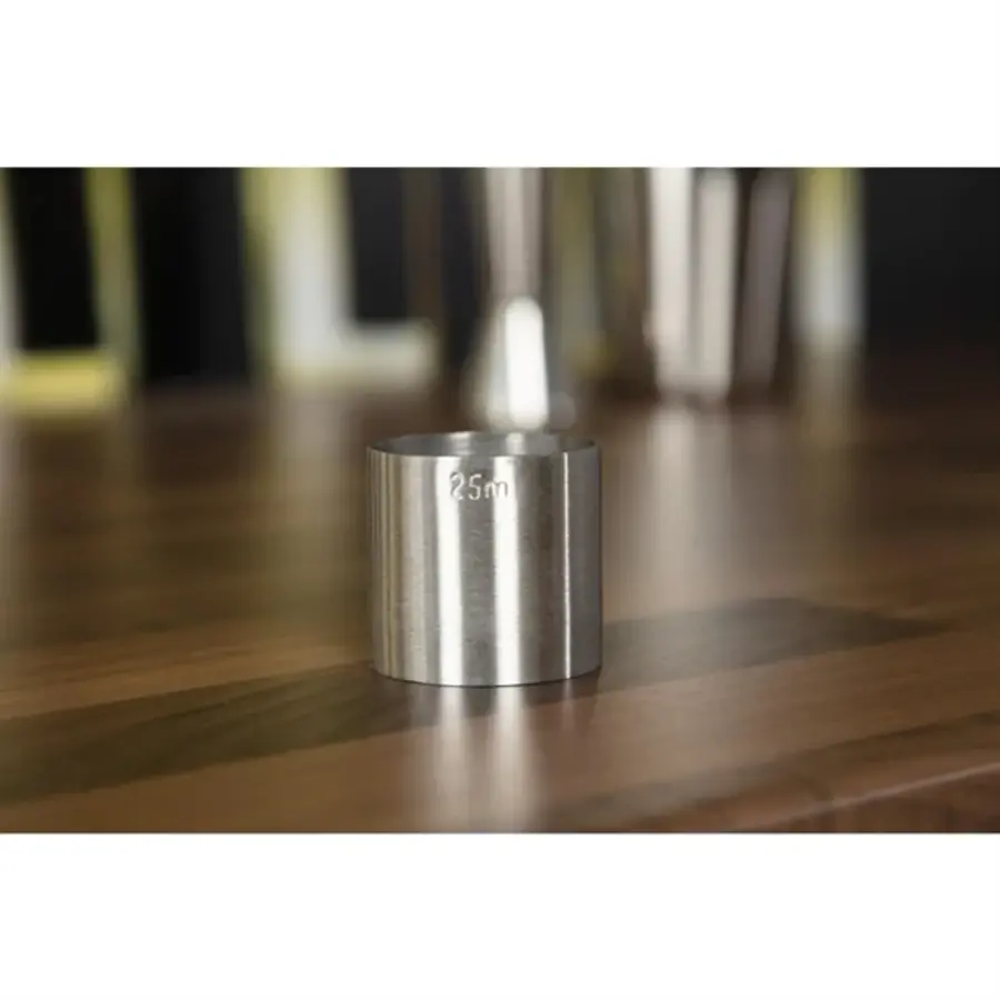 Beaumont Edelstahl-Maßstab | 25 ml | CE-Kennzeichnung
