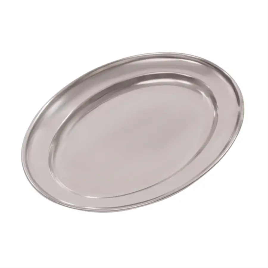 Tablett | Edelstahl | Oval | 220 mm