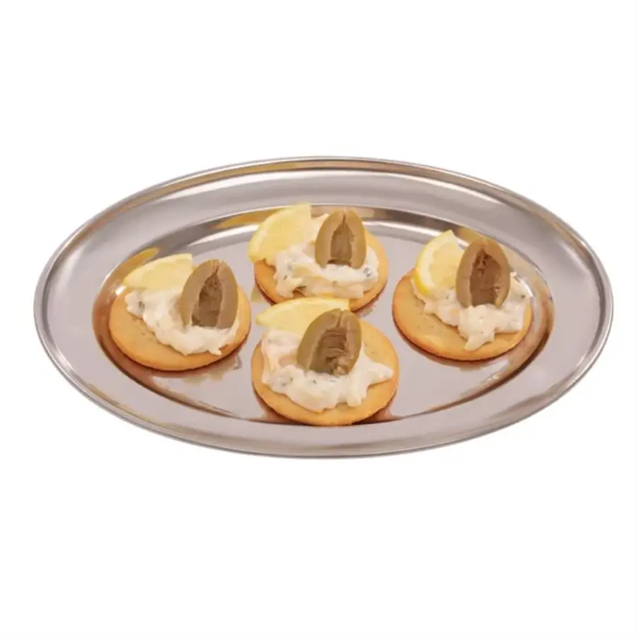 Olympia stainless steel tray | Oval | 220mm