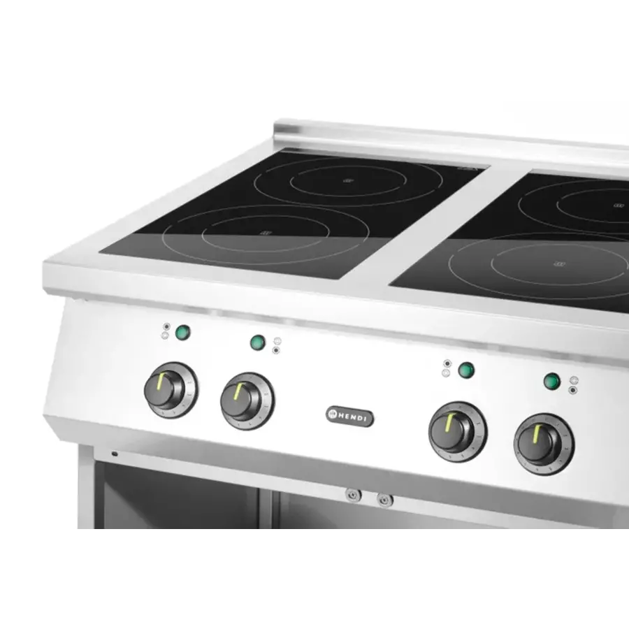 Cuisinière à induction Hendi | 4 brûleurs | 800x720x854 mm