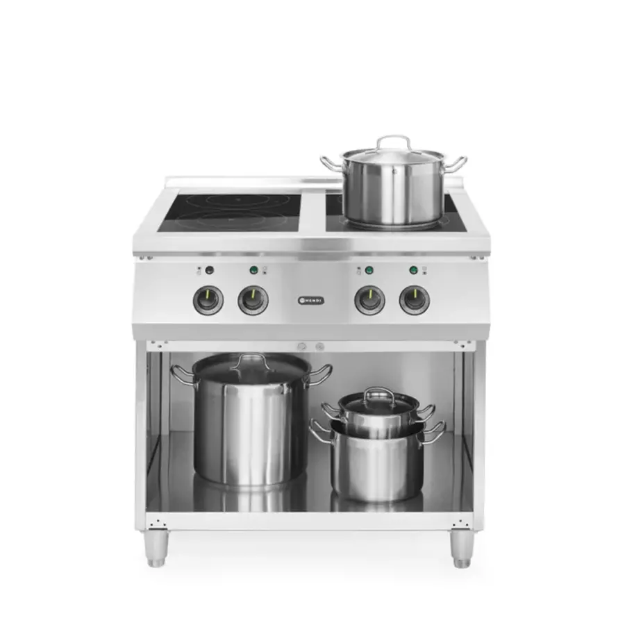 Cuisinière à induction Hendi | 4 brûleurs | 800x720x854 mm