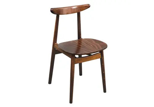  HorecaTraders Fameg | walnut side chair | (pack of 2) 
