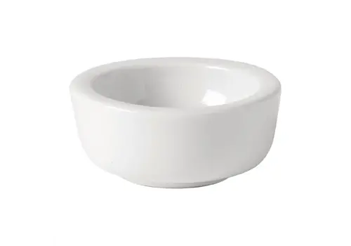  HorecaTraders Utopia Titan Butter Dishes | White | 65mm | (Pack of 6) 