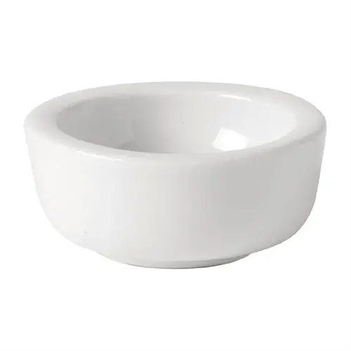  HorecaTraders Utopia Titan Butter Dishes | White | 65mm | (Pack of 6) 