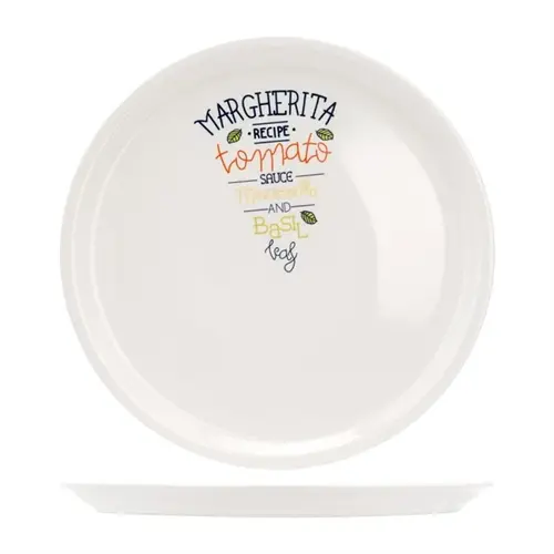  HorecaTraders Pizzabrett | Dekoriert | 30 cm | Margarita 