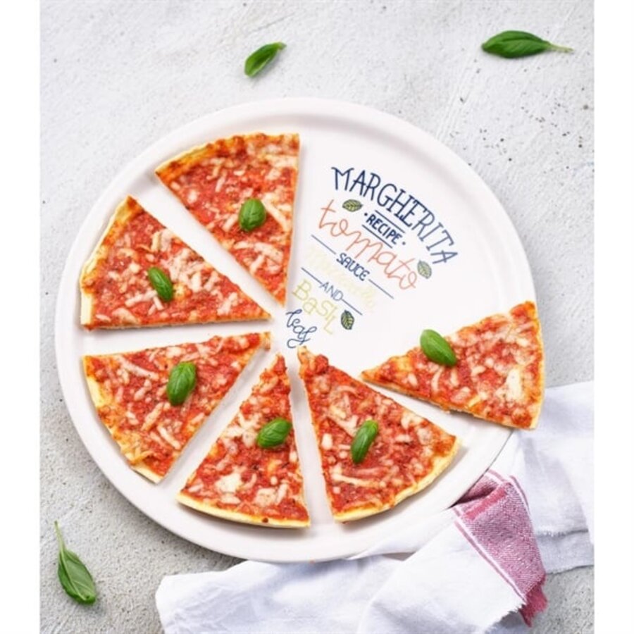 Pizzabord | Gedecoreerd  | 30cm |  Margarita
