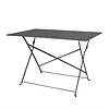 Bolero  Table pliante de style trottoir | Noir | 110 (L) 71,5 (h) x 69,5 (l) cm