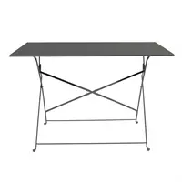 Bolero Pavement Style Folding Table | Black | 110 (L) 71.5(h) x 69.5(w)cm