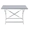 Table pliante de style trottoir | Noir | 110 (L) 71,5 (h) x 69,5 (l) cm
