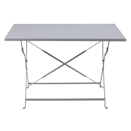  Bolero Table pliante de style trottoir | Noir | 110 (L) 71,5 (h) x 69,5 (l) cm 