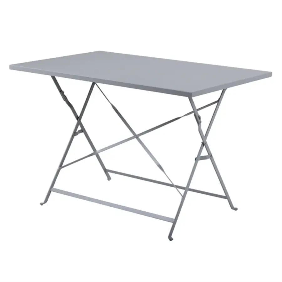 Klapptisch im Pflasterstil | Schwarz | 110 (L) 71,5 (H) x 69,5 (B) cm
