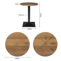Table ronde complète | PVC | 12(h) x 65(l)cm | 60(Ø)cm