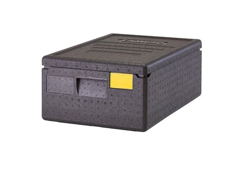  Cambro GoBox Full-Size Top Loader 4" Deep Black | Polypropylene | 21.5 (h) x 40 (w) x 60 (d) cm 