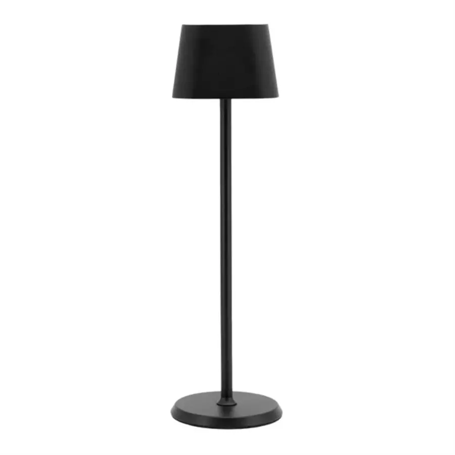Lampe de table LED noire à intensité variable Georgina | câble de charge magnétique inclus