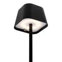 Securit | Zwarte Dimbare LED Tafellamp Georgina | incl magnetische oplaadkabel