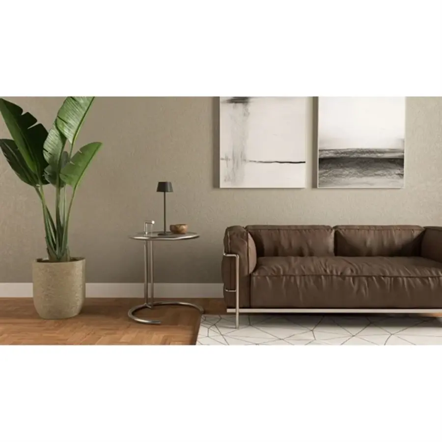 Lampe de table LED noire à intensité variable Georgina | câble de charge magnétique inclus