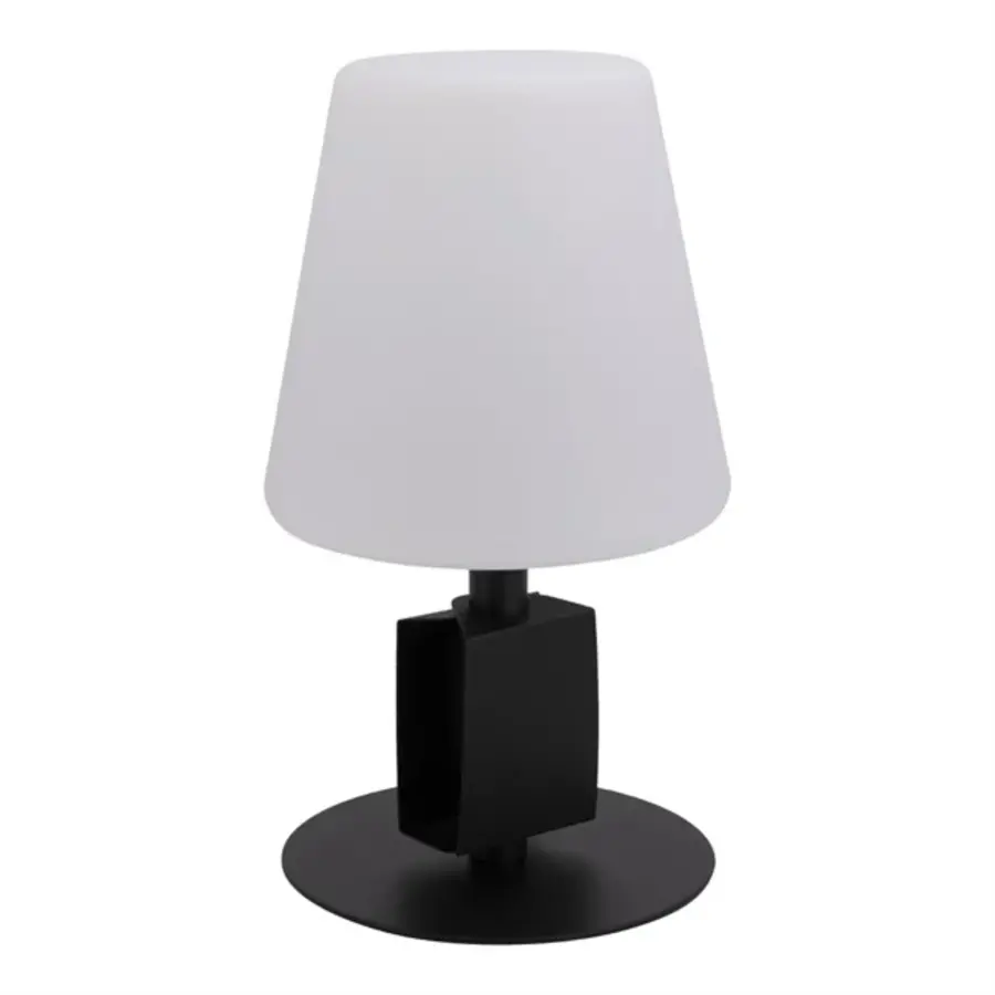 Secure | Black table lamp Michelle | incl. 3 attachable chalkboard labels