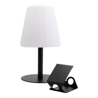 Securit | Zwarte tafellamp Michelle | incl 3 bevestigbare krijtbordlabels