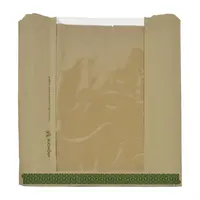 Mittlere Sandwich-/Kekstüte aus Kraftpapier mit PLA-Fenster