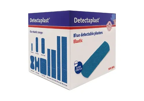  HorecaTraders Detectaplast | elastisches Pflaster | 25x72mm | 100 Stck. 