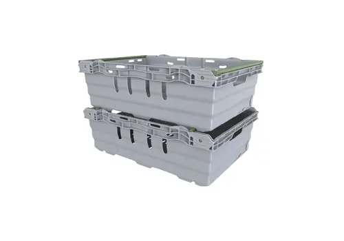  HorecaTraders Polypropylene food box gray | 35L | 60x40x19cm 