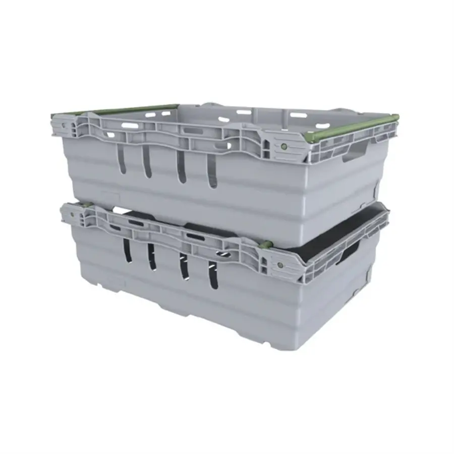 Polypropylene food box gray | 35L | 60x40x19cm