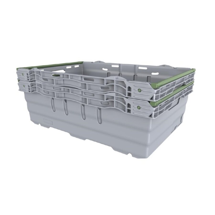 Polypropylene food box grey | 35L | 60x40x19cm