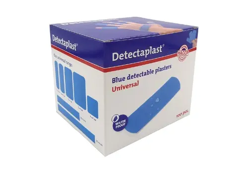  HorecaTraders Detectaplast | wasserdichter Putz | 25x72mm | 100 Stck. 