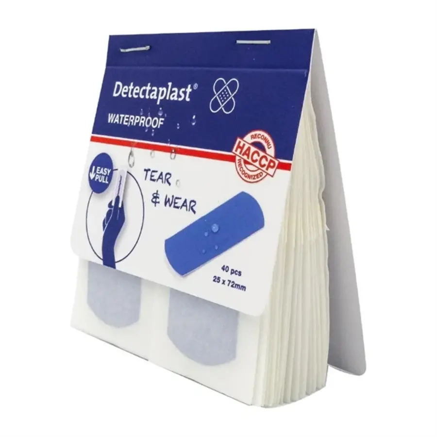 Detectaplast | wasserdichter Putz | 25x72mm | 100 Stck.