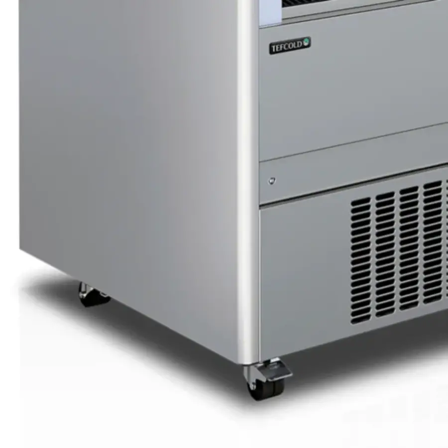 Multideck cooler with safety roller shutter and lock |Grey |1312 x 740 x 1994 mm