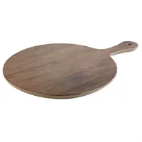 Serving board with round handle | oak effect | 300 mm