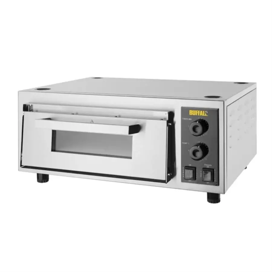 Pizzaofen Firestone | 16 Zoll | Edelstahl | 28 (H) x 63 (B) x 51 (T) cm